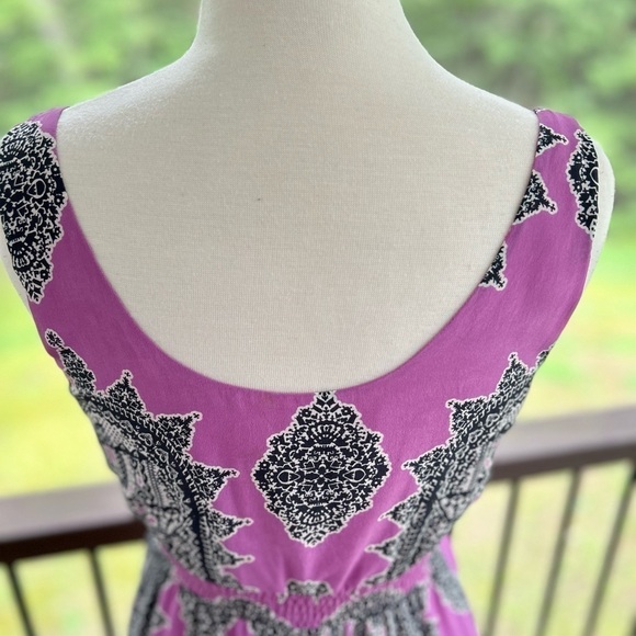 LAST CHANCE Maeve Annas Dress Size Small Midi Silk Spaghetti Straps Pockets - Picture 6 of 12